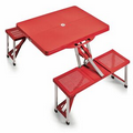 Portable Folding Picnic Table w/ Four Integrated Seats